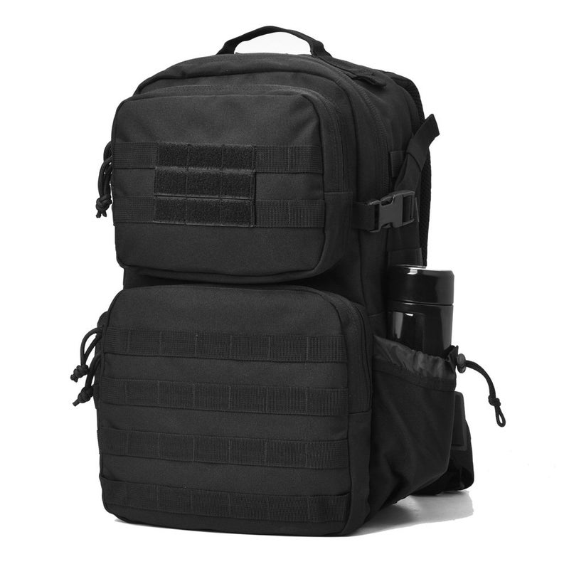 REEBOW GEAR Military Tactical Backpack Army Assault Pack Molle Bug Bag Backpacks Rucksack for Outdoor Sport Travel Hiking Camping Daypack Black - Image 4
